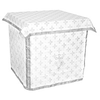 Облачение на престол с пеленой, шелк "Святительский", белое с серебром Облачение на престол с пеленой, шелк "Святительский", белое с серебром