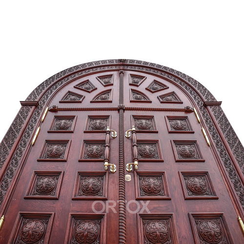 Храмовая дверь с двумя порталами, 327х243 см фото 3