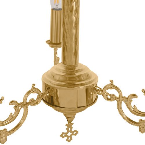 Паникадило малое на 3 свечи, диаметр 50 см, высота 45 см фото 5 Паникадило малое на 3 свечи, диаметр 50 см, высота 45 см фото 5