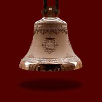 Колокол церковный средний из колокольной бронзы, 44х45 см, вес 50 кг