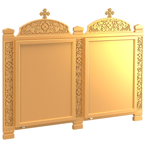 Киот настенный "Суздальский", цвет "золото", два модуля фото 3