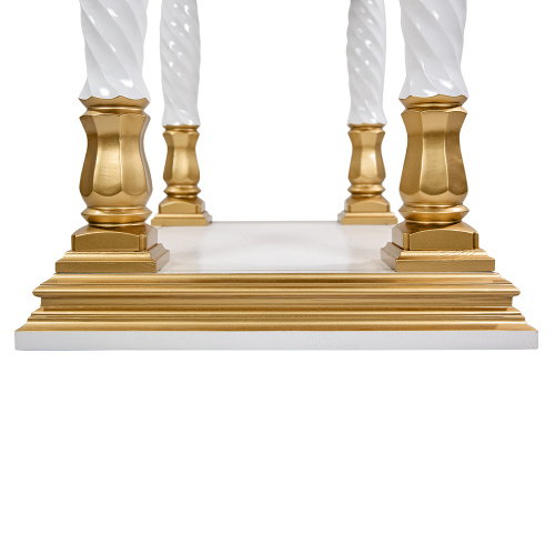 Подставка церковная "Тверская" белая с золотом (патина), 70х50х100 см фото 8