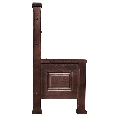 Скамья-сундук "Воронежская" темная, длинная, 200х45х90 см фото 5