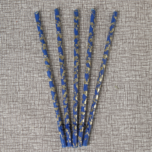 Свечи восковые золоченые "Лоза", синие, 25 шт. фото 5