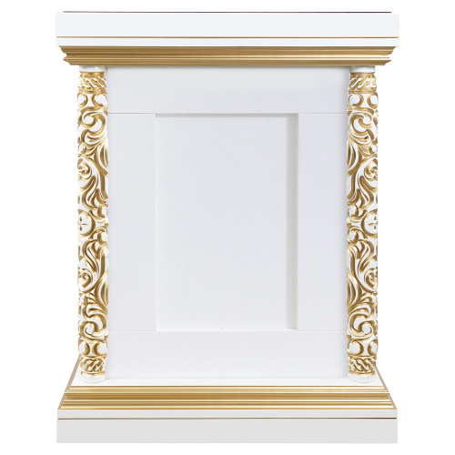 Жертвенник "Вологодский" белый с золотом (патина) фото 5 Жертвенник "Вологодский" белый с золотом (патина) фото 5