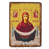 Икона Божией Матери "Покров Пресвятой Богородицы", под старину