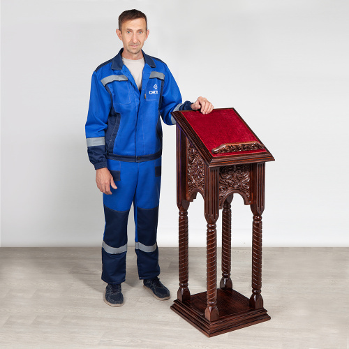 Аналой боковой "Петропавловский" темный, 44х44х120 см, У 3-2022 фото 5