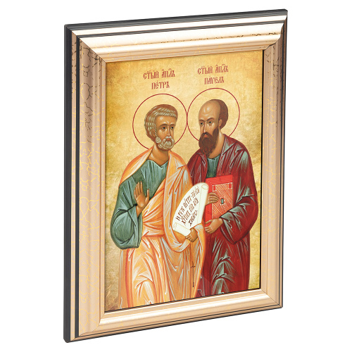 Икона святых апостолов Петра и Павла в пластиковой рамке, 13х1,5х18 см Икона святых апостолов Петра и Павла в пластиковой рамке, 13х1,5х18 см