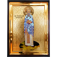 Икона большая храмовая Григорий Богослов Св., прямая рама