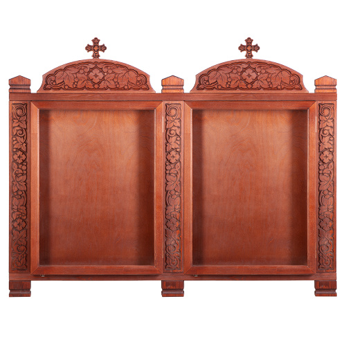 Киот настенный "Суздальский", цвет "кипарис", два модуля фото 4