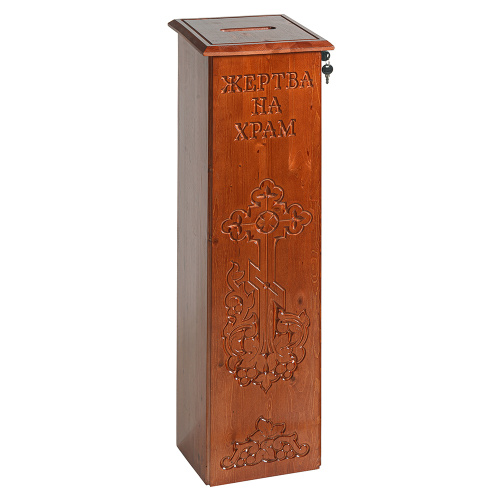 Ящик для пожертвований "Суздальский", цвет "кипарис", напольный, прямой, 25х25х90 см Ящик для пожертвований "Суздальский", цвет "кипарис", напольный, прямой, 25х25х90 см