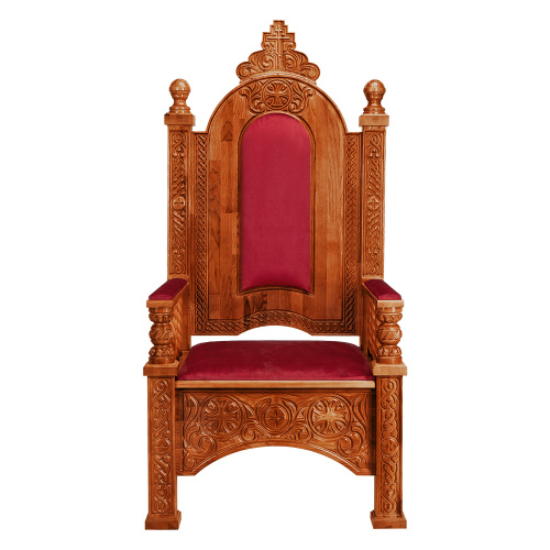 Архиерейский трон "Ярославский", цвет "кипарис", 78х72х160 см фото 2