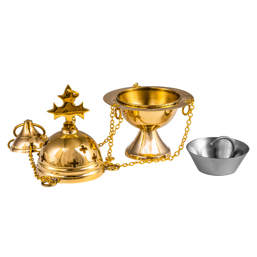 Кадило требное № 31, латунь, 9х13 см фото 5