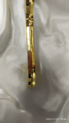 Крест напрестольный, цинковый сплав, цвет "под золото", 16,4х28 см, У-0927 фото 8
