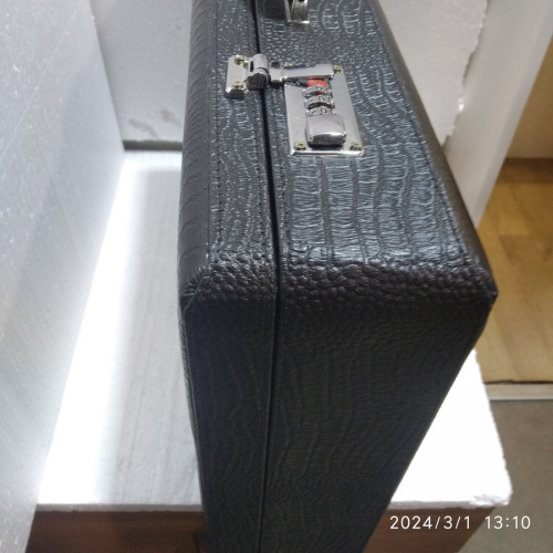 Требный чемодан без наполнения, 49,5х34,5х11 см, экокожа, У-1097 фото 9