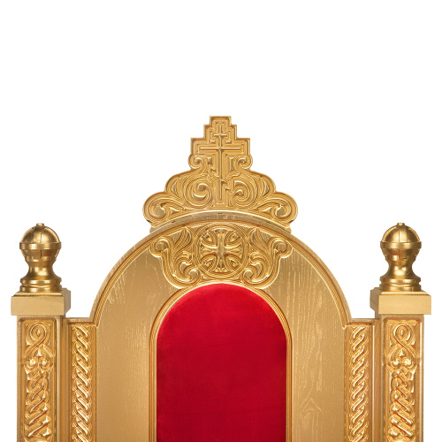 Архиерейский трон "Ярославский", цвет "золото", 78х72х160 см фото 5