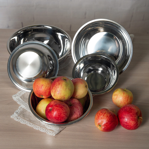 Набор мисок из нержавеющей стали, 5 штук фото 4 Набор мисок из нержавеющей стали, 5 штук фото 4