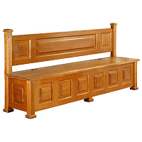 Скамья-сундук "Воронежская" светлая, длинная, 200х45х90 см