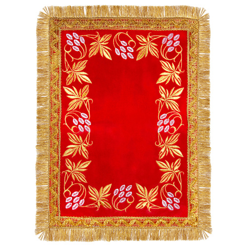 Плат под крест прямоугольный, бархат, вышивка фото 2 Плат под крест прямоугольный, бархат, вышивка фото 2