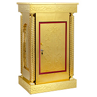 Жертвенник малый, с дверкой, чеканка, 62х42х100 см
