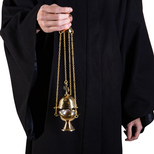 Кадило требное № 31, латунь, 9х13 см фото 8