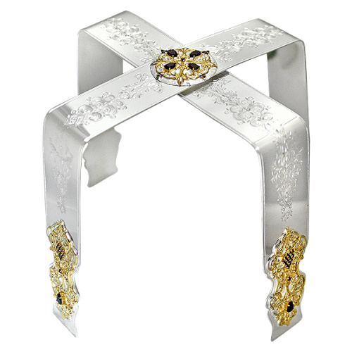 Набор евхаристический из 8 предметов, серебряный, с потиром на 3 л фото 4