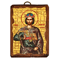 Икона преподобномученика Анастасия Персиянина, 6,5х9 см, под старину