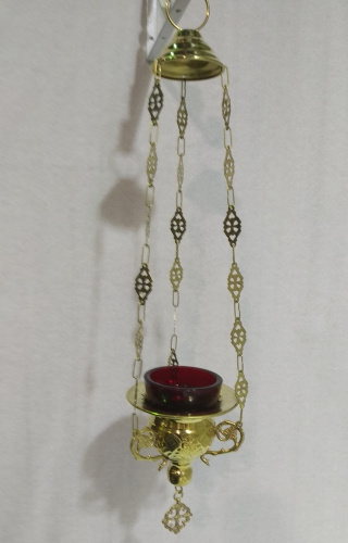 Купить лампада подвесная, латунь, 11,5х15 см, №3, у 13-0150 фото 2 Купить лампада подвесная, латунь, 11,5х15 см, №3, у 13-0150 фото 2