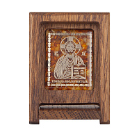 Складень деревянный с ликом "Господь Вседержитель", 8х6,3 см