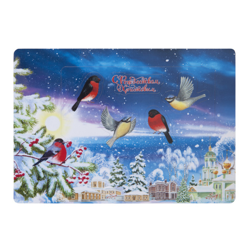 Магнитная фоторамка "Снегири", 21х14,5 см фото 2 Магнитная фоторамка "Снегири", 21х14,5 см фото 2