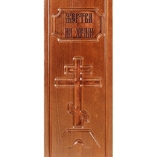 Ящик для пожертвований "Макарьевский" светлый, 25х25х80 см фото 4