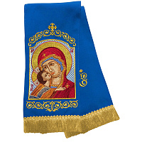 Закладка для Евангелия вышитая с иконой "Владимирская", 160х14,5 см