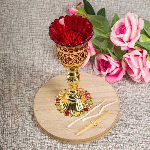 Лампада настольная, цинковый сплав, 9х20 см фото 5