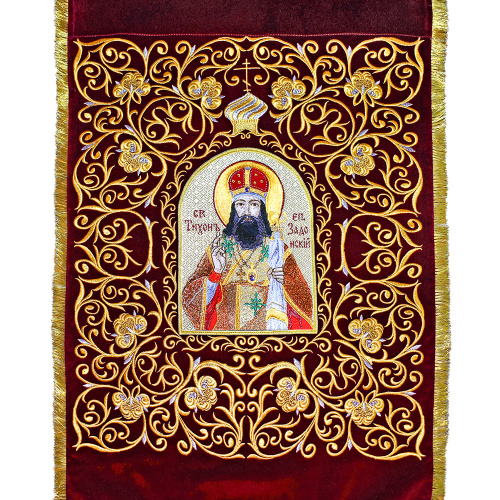 Хоругви вышитые, 54х105 см, комплект фото 3