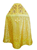 Иерейское облачение вышитое желтое с узором "Ромашки", парча