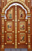 Царские врата иконостаса Троицкого храма, с. Мансурово