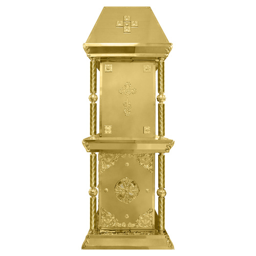 Панихидный стол на 200 свечей с сенью, 170х82х291,5 см фото 4