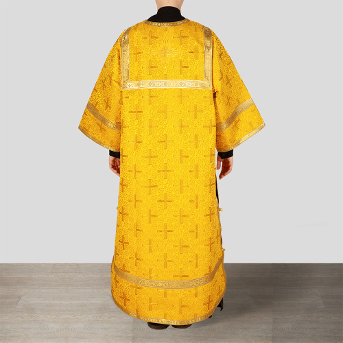 Стихарь алтарника, парча "Афон", желтый с золотом фото 7 Стихарь алтарника, парча "Афон", желтый с золотом фото 7