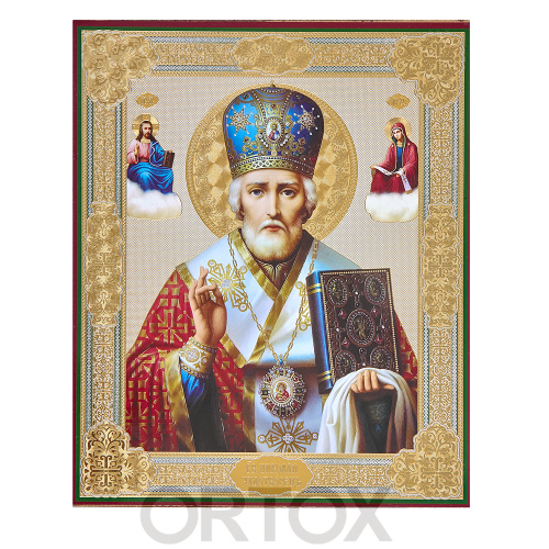 Икона святителя Николая Чудотворца, МДФ №2 фото 2