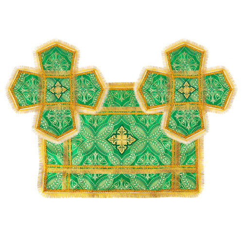 Покровцы и воздух, шелк "Лавр", зеленые фото 2