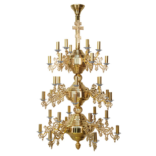 Паникадило "Фаворское" на 36 свечей, диаметр 95 см, высота 150 см фото 4