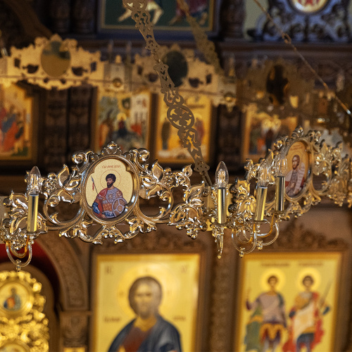 Хорос с иконами "Богоявленский" на 36 свечей, цвет "под золото", диаметр 304 см фото 3