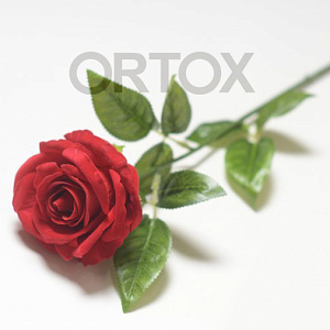 Цветы искусственные "Ветка розы" №7, цвет микс (бархат)