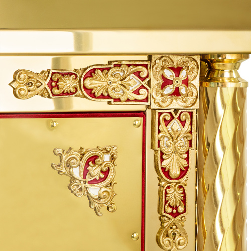 Жертвенник с сенью "Процветший крест", литье, 85х75х250 см фото 7