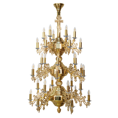 Паникадило "Фаворское" на 36 свечей, диаметр 95 см, высота 150 см фото 3