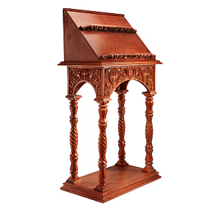 Аналой клиросный "Тверской", цвет "кипарис", 85х50х158 см (ясень, сосна)