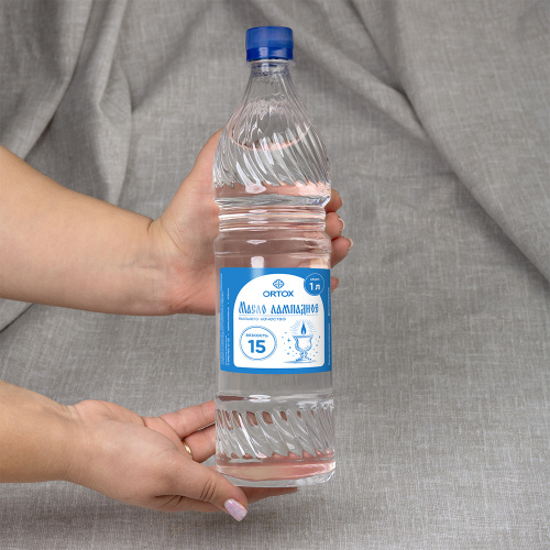 Масло лампадное вазелиновое "ORTOX", 1 л (вязкость 15), упаковка 16 шт. фото 3