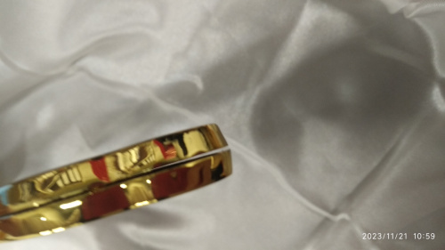 Крест напрестольный, цинковый сплав, цвет "под золото", 16,4х28 см, У-0927 фото 6