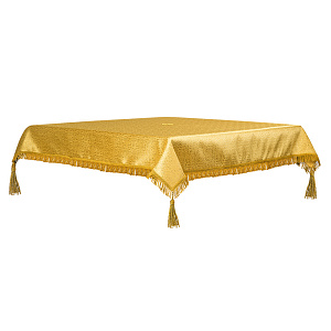 Пелена на престол, парча, 130х130 см (желтая)