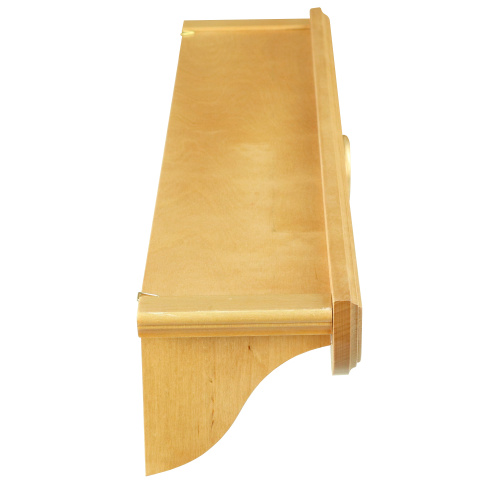 Полка для икон прямая одноярусная, цвет береза, 70х12х12 см фото 2